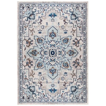 Safavieh 10 x 14 ft. Madison 473D Power Loomed Rectangle Area Rug Ivory & Light Blue MAD473D-10